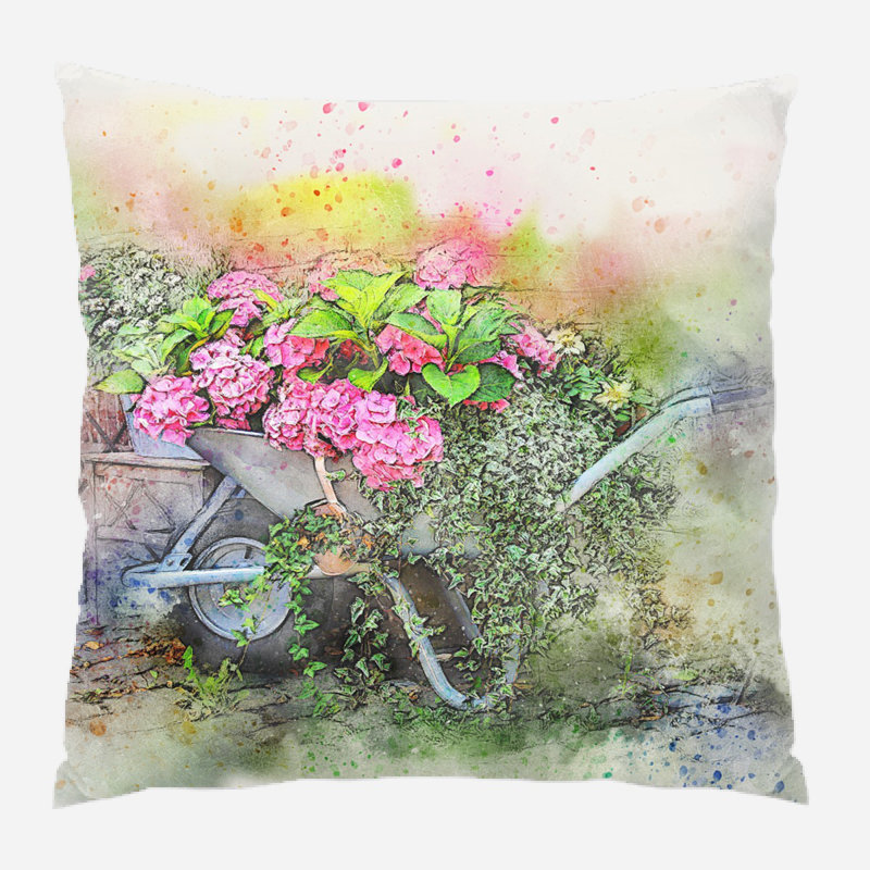 Coussin Wheelbarrow, Microsuède, Intérieur