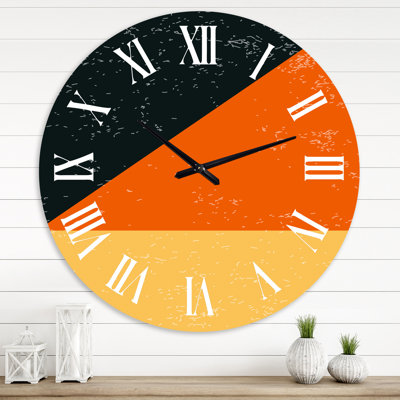 Minimal Compostions géométriques de formes élémentaires IV - Horloge murale moderne