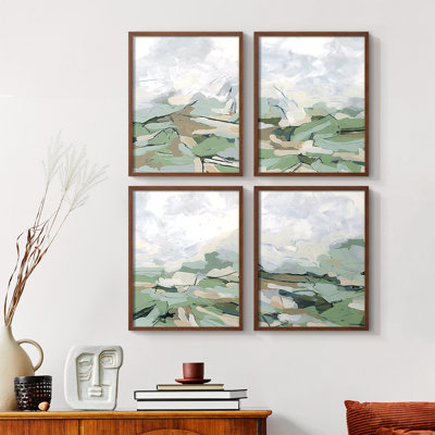 «Metallic Monolithe I», 4 pièces sur papier