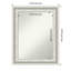 Miroir mural de salle de bain non biseauté blanc 23,5 po x 29,5 po Parlor-55546352