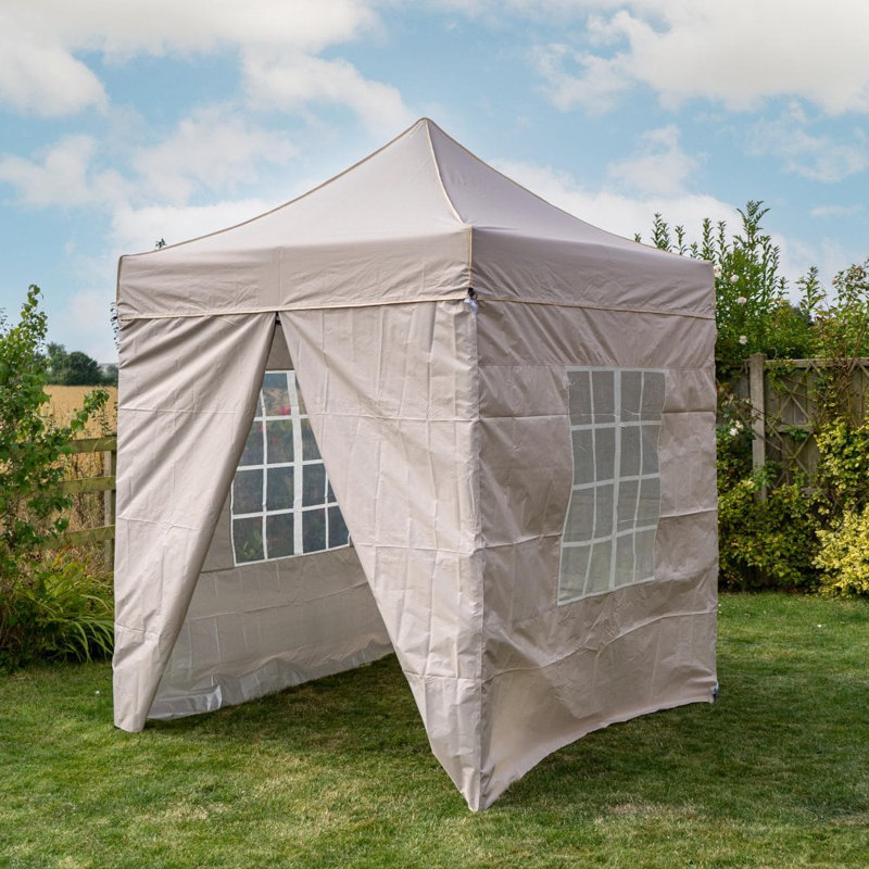 Charitha 2m x 2m Steel Gazebo, Beige