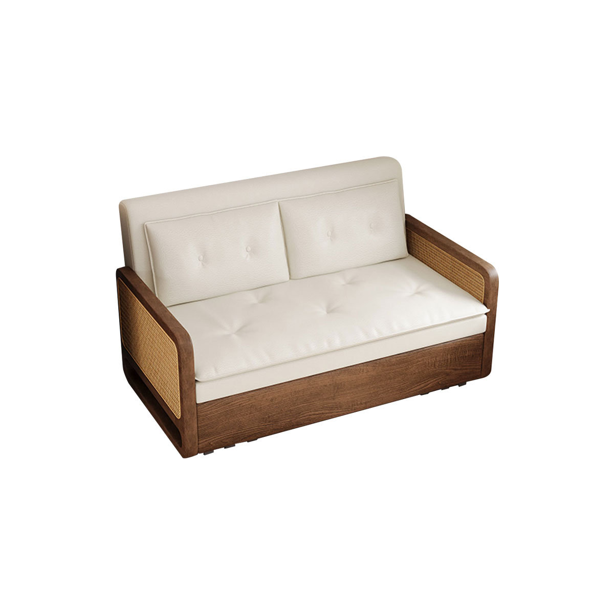 Mont Bike Solutions Loveseat Beige Faux leather Sleeper sofa | Wayfair