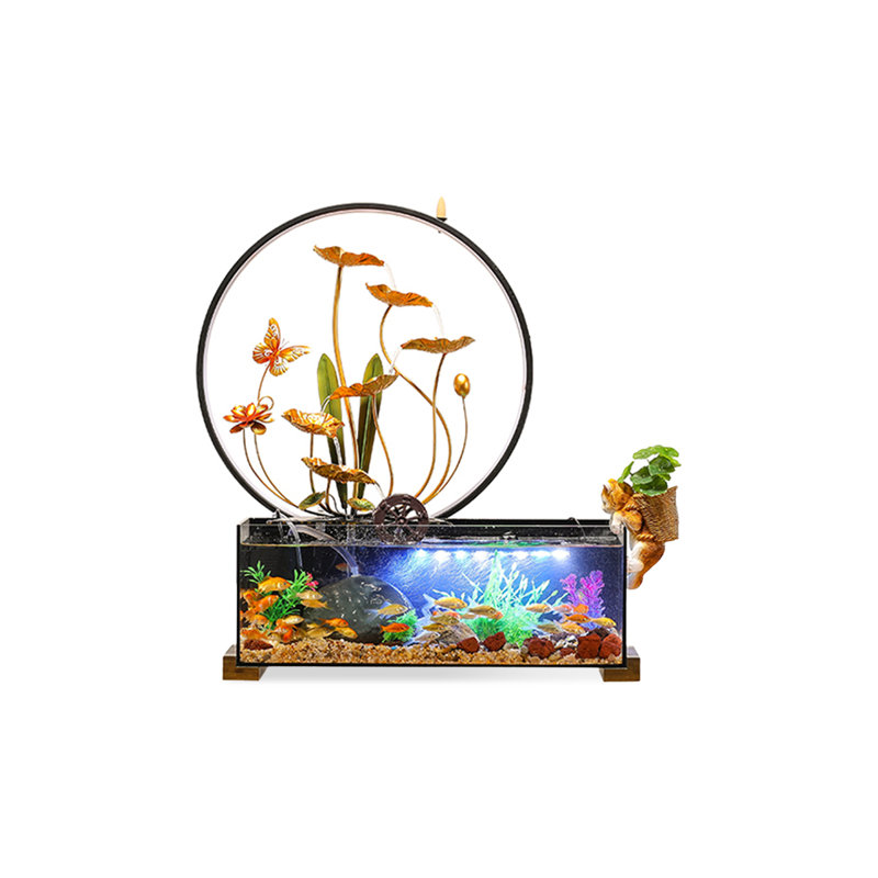 Ceramic  Glass Desktop Decorative Fish Tank