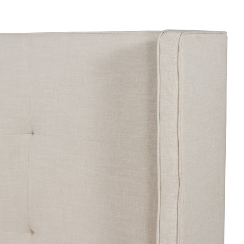 Madison Upholstered Wingback Bed, King