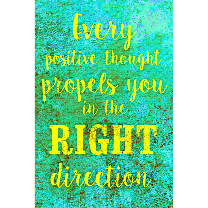 «Right Direction» - Impression sur toile tendue, H 18 po x l 12 po