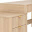  Bureau en L avec lumières DEL et huche, bureau d'ordinateur de bureau à domicile avec prises de courant et tiroirs de rangement