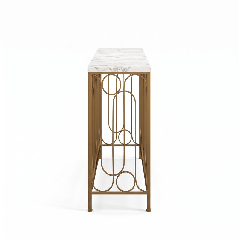 Boulevard 67.75 in. Marble Console Table