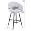 Swivel Upholstered Counter Stool with Metal Frame-2048617278