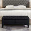 Banc de rangement avec repose-pieds et capitonnage-129894721-129894724