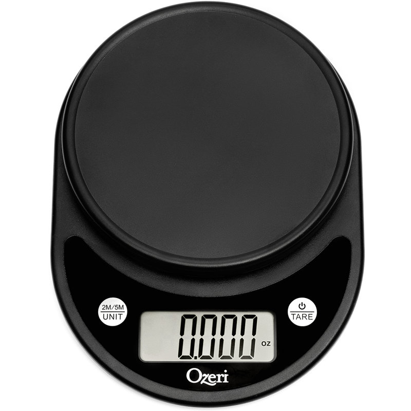 Ozeri® Pronto® Digital Multifunction Kitchen and Food Scale with Variable Graduation Technology®, Silver on Black