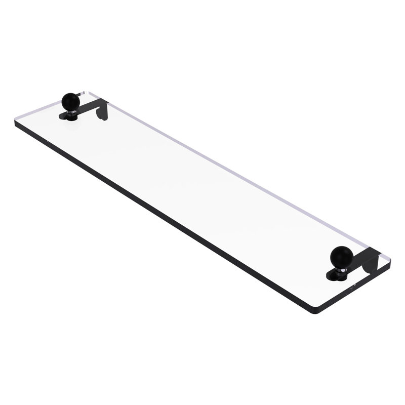 Tablette murale Morosini, 16 po, Noir mat