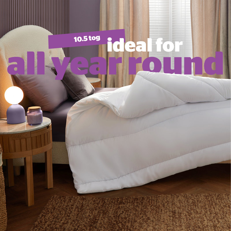 Silentnight Deep Sleep 10.5 Tog Duvet All Season Cosy and Super soft, Super King