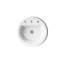 Bryant Ceramic Circular Drop-In Bathroom Sink with Overflow-10940521-19195606