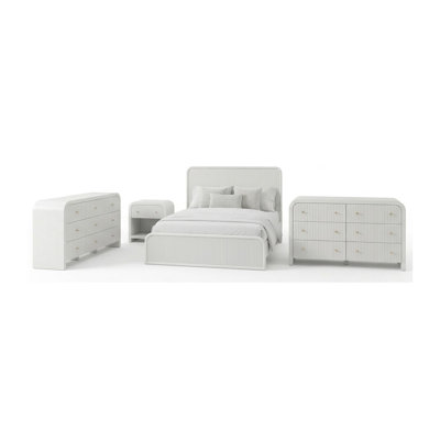 Massa Curved 4 Piece Bedroom Set