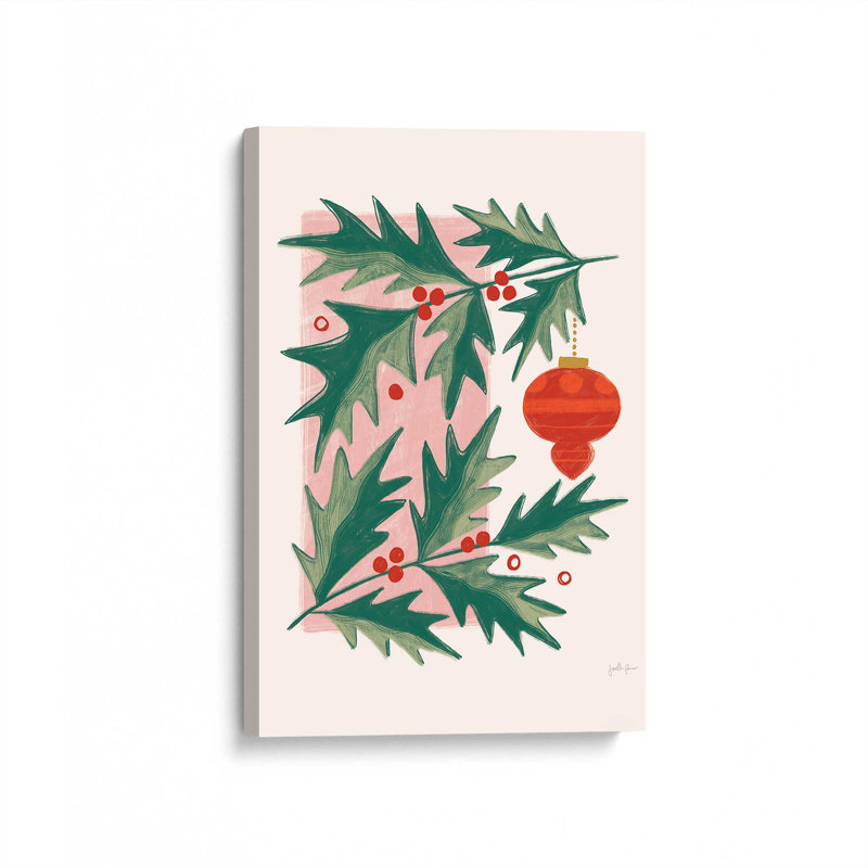 «Christmas Greenery II», reproduction sur toile, Toile tendue, H 12 po x l 8 po x P 1,25 po