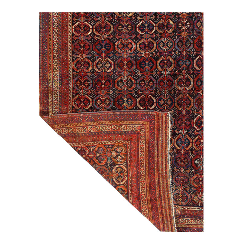 Hand Woven Cotton and Wool Area Rug
