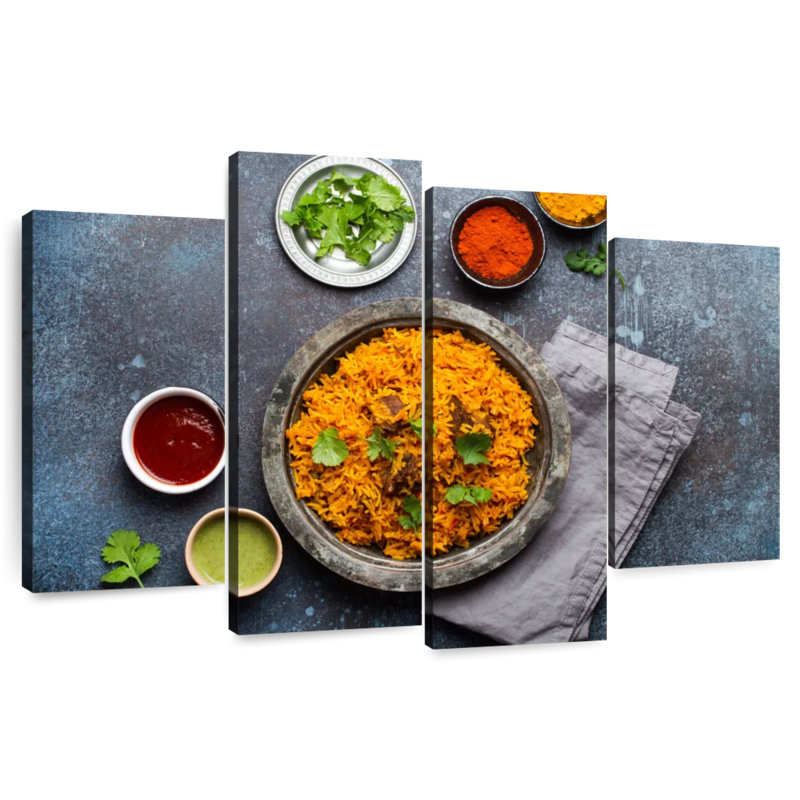 Riz pilaf asiatique de Yarlin, H 48 po x l 75 po