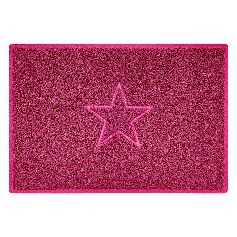 Star Non-Slip Indoor / Outdoor Doormat, 60cm W x 90cm L, Brown