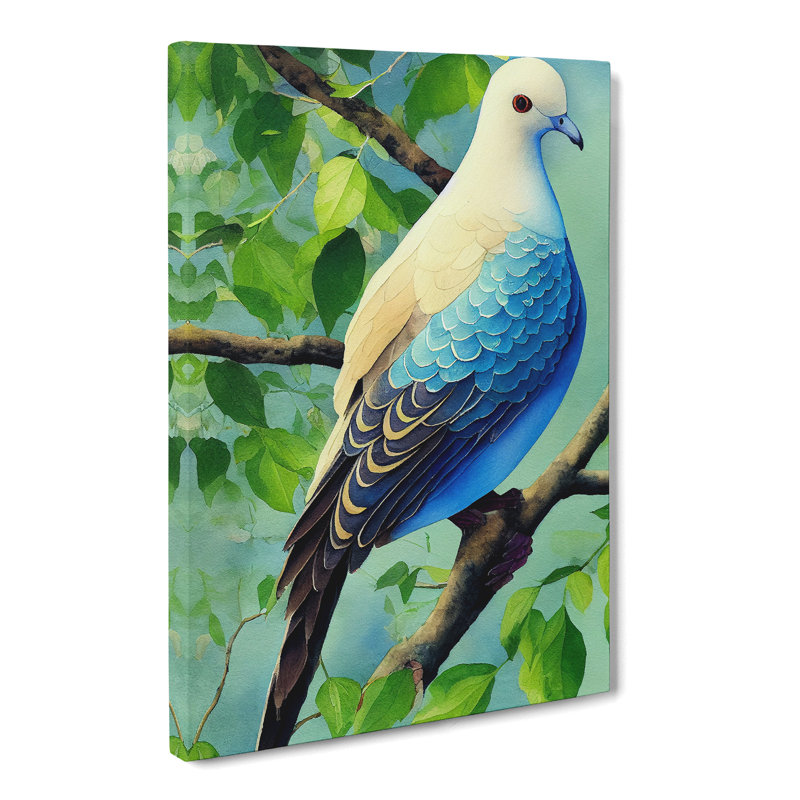 CAN-V0523-2699X Watercolour Dove Bird Vol.3 - Wrapped Canvas Print, 50cm H x 35cm W x 3cm D