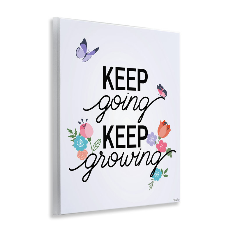 Plaque murale Keep Keep & Growing, design par Gigi Louise
