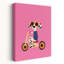 «Cool Dog On Scooter Playful Whimsical Contemporary», reproduction d'art mural-256835777
