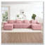 Canapé modulaire 4 places en forme de U sans os, canapé modulaire Cloud avec assise profonde, canapé modulaire moderne 4 places avec coussins décoratifs et 2 repose-pieds mobiles-486286071