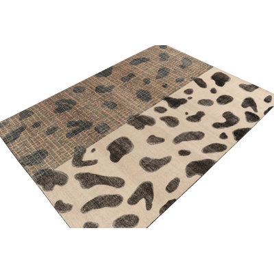 Distressed Homage Wool Abstract Area Rug