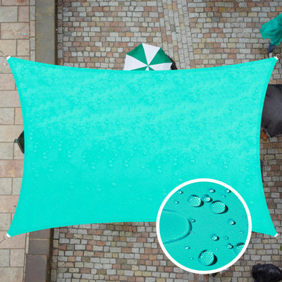Waterproof 7' x 12' Rectangle Shade Sail