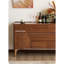 Armoire d'appoint nordique en noyer noir