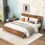 Wooden Platform Bed with Headboard-377806061-377806066