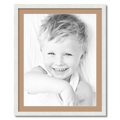 Wood Matte Picture Frame with Mat
