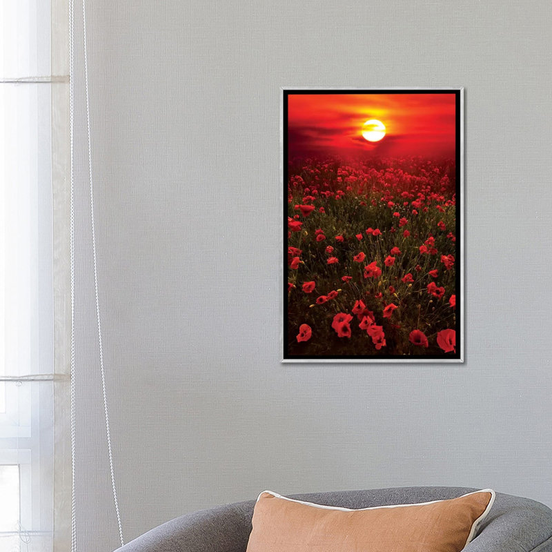 « chaleureux coucher de soleil » par marco carmassi-reproduction de photo, H 26 po x l 18 po x P 1,5 po