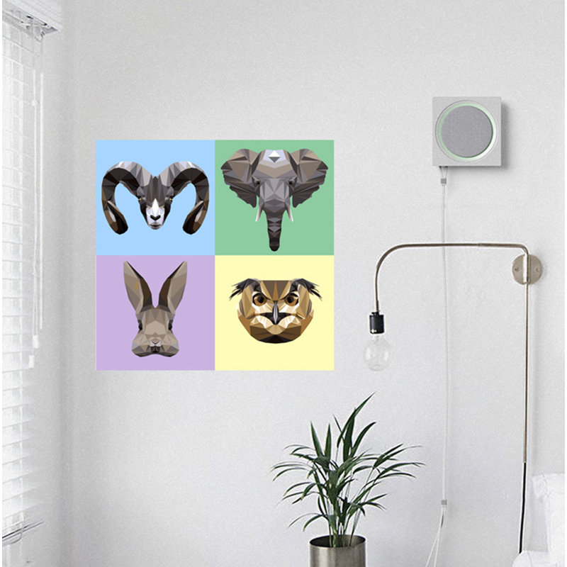 Animals Wall Decal, 22" H x 22" W