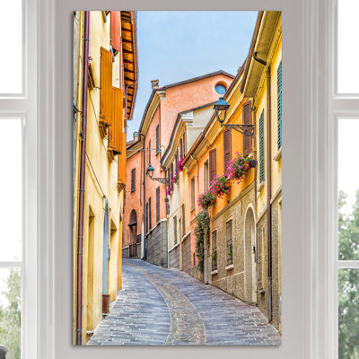 Alley européen-reproduction de photo sur toile tendue