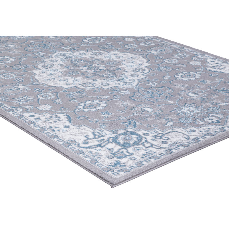 Tapis oriental gris Bowles, Rectangle 7 pi 10 po x 9 pi 10 po
