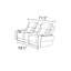 Causeuse inclinable en cuir avec console Faydra-121427683