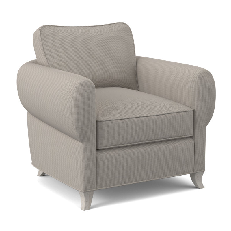 Cocoon Sunbrella® Boucle Armchair, Margaret Lipstick Polyester Blend, Bisque