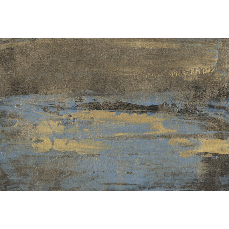 Bronze et bleu II, H 32 po x l 48 po