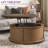 Britnie Round Rattan Drum Lift Top Coffee Table-50049924