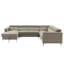 Canapé modulaire rembourré 4 pièces Kashika