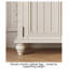 Armoire étroite de style français, porte et tiroir en verre, bois de frêne