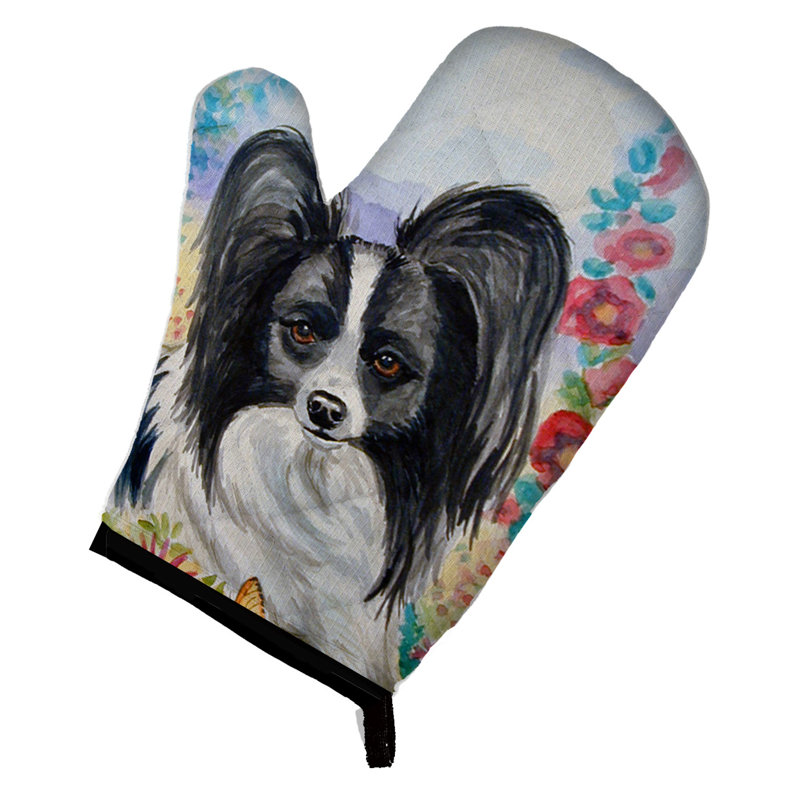 Caroline's Treasures Papillon Polyester Oven Mitt