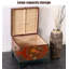 Nouveau tabouret de rangement en bois massif peint de style chinois