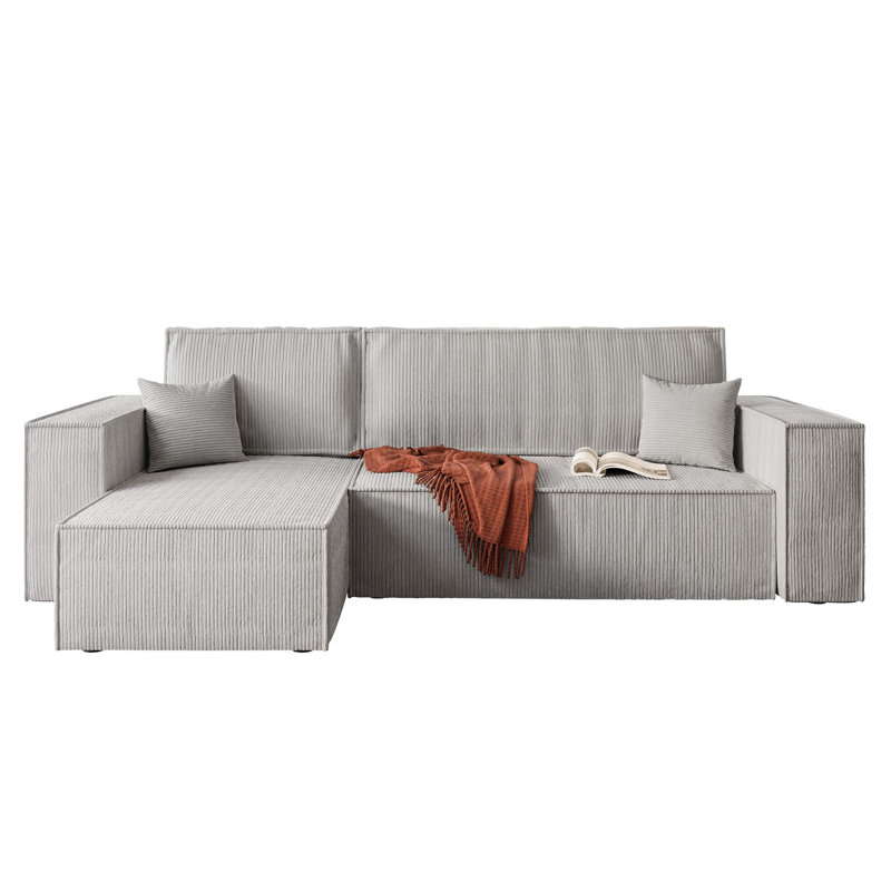 Machi 4 Seater Sofa Bed, Light gray blue