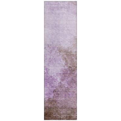 Julian Lavender Washable Indoor-Outdoor Rug - 