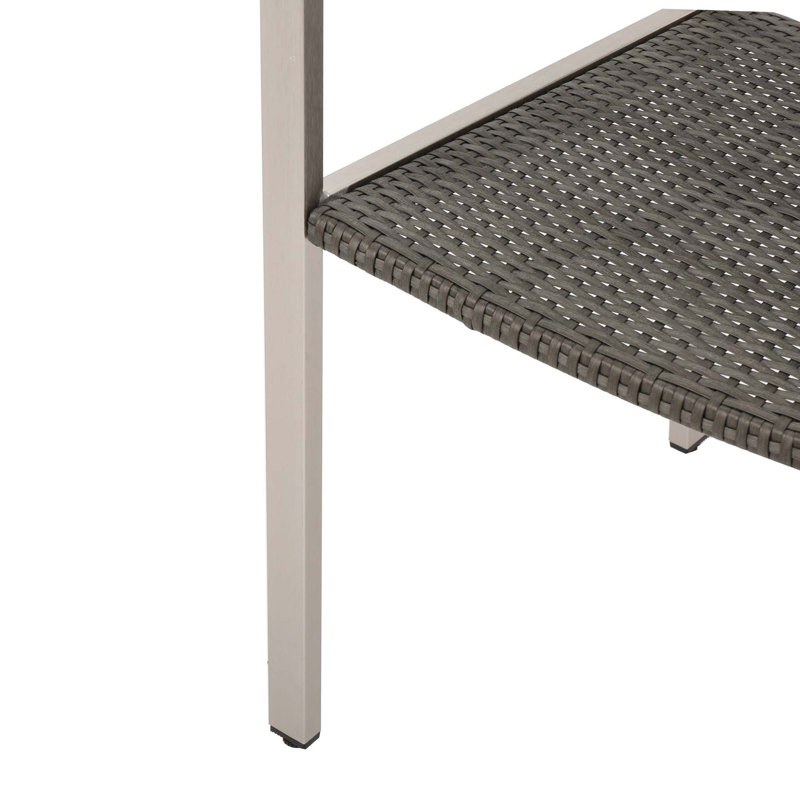 Ensemble de 2 chaises d'extérieur en osier avec cadres en aluminium Cape Coral