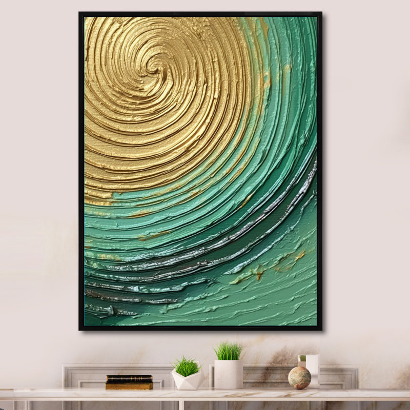 Reproduction d'art sur toile encadrée, Cadre flottant noir, 40" H x 30" W