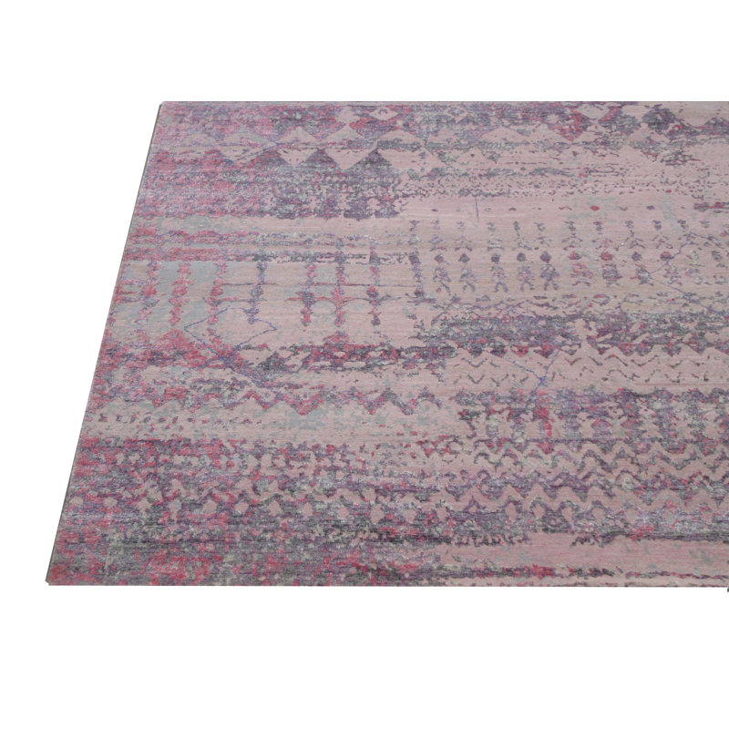 Tapis en laine et en soie oxydées 8X10