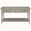 Console de style rétro classique avec trois tiroirs supérieurs-1983529921