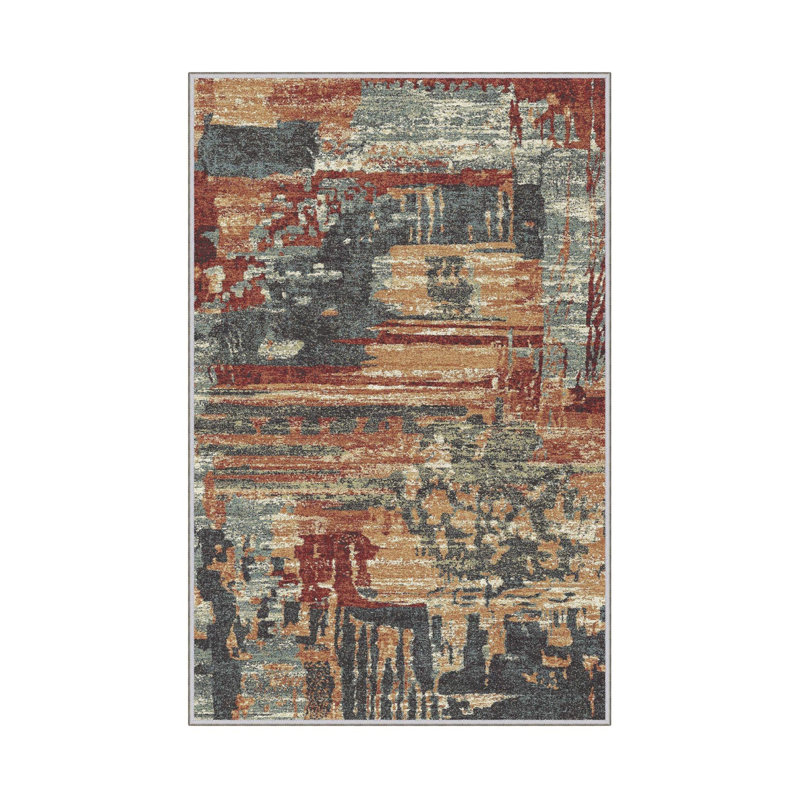Luxurious Woven Area Rug, 100% Polyester, 23.6 x 39.4 inches | 650 g/m², 0.3 in Pile Height | Antibacterial, Non-Slip PVC Dot Underside, Machine Washable | 3D Digital Printing, Perfect for Living Room & Bedroom Decor